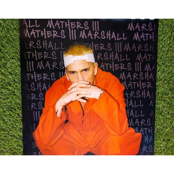 Slim Shady EMINEM 2000 Jail Poster Black Board Funky #6545 RARE Vintage Y2K NOS - Picture 4 of 8